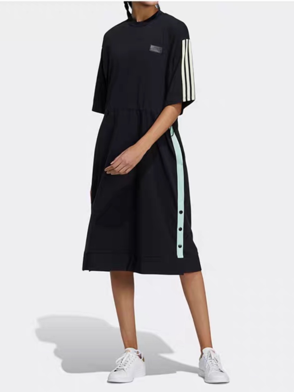 Adidas Ryv Midi Dress Black Oversized S